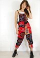 ETHNIC COTTON LONG PATCHWORK DUNGAREES