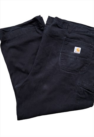 Carhartt Relaxed Fit Carpenter Trousers Black Size W48 L30