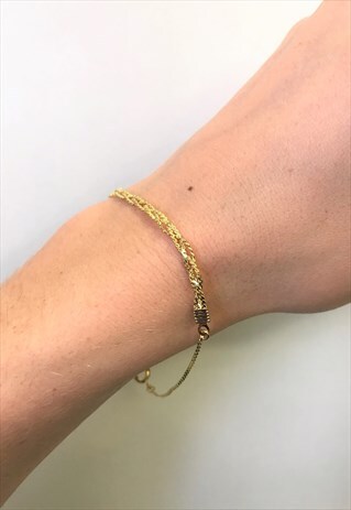1990S VINTAGE GOLD PLATED DELICATE BRACELET