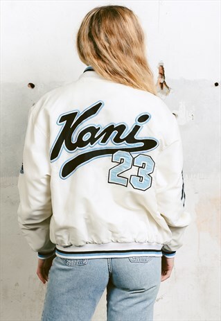 VINTAGE 90S HIP HOP STYLE VARSITY JACKET