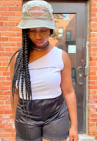 VINTAGE TAN HARLEY DAVIDSON BUCKET HAT (DEADSTOCK)
