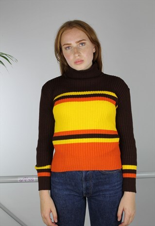 70S KNIT TURTLE NECK VINTAGE