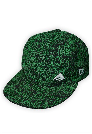 NEW ERA BLACK GRAFFITI PRINT SNAPBACK CAP MENS