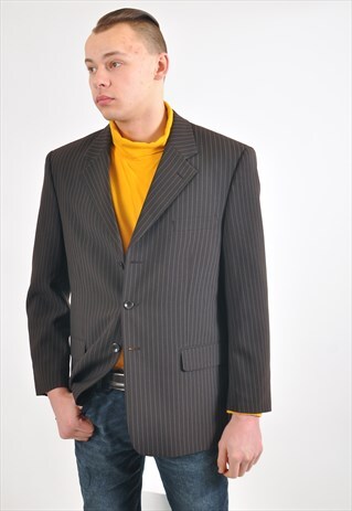 VINTAGE STRIPED BLAZER JACKET
