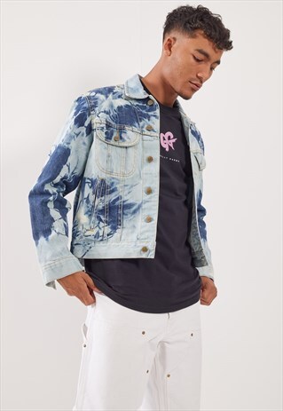 VINTAGE LEE ACID WASH DENIM JACKET