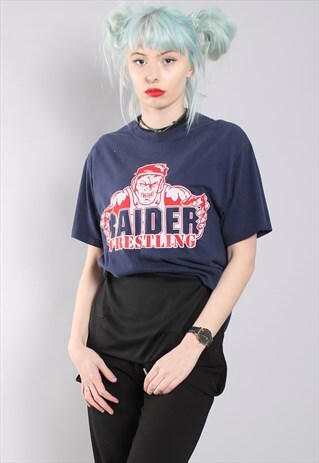 VINTAGE "RAIDER WRESTLING" T-SHIRT