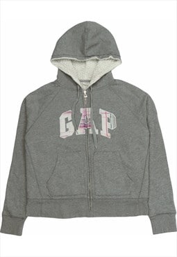 Vinted Gap 90's Spellout Zip Up Hoodie Small Grey