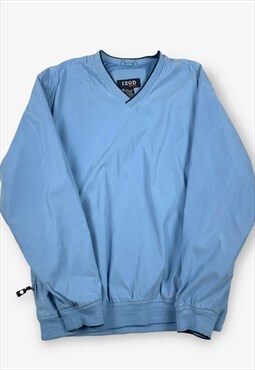 Vintage izod golf windbreaker jacket blue medium BV16729