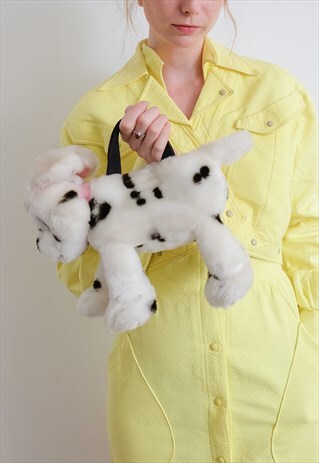 VINTAGE 90S ST MICHAEL SMALL DOG TEDDY HANDBAG