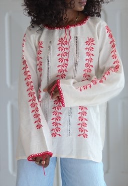 Vintage blouse with embroidery