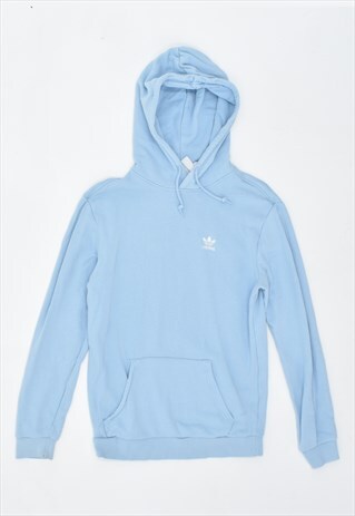 VINTAGE 90'S ADIDAS HOODIE JUMPER OVERSIZE BLUE