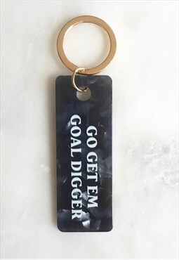Go Get Em Goaldigger Acrylic Keychain