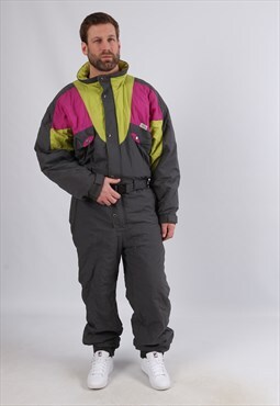 Vintage ETIREL Full Ski Suit Snow TALL UK L 42 - 44" (E4P)