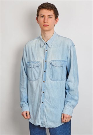 VINTAGE 90'S VALENTINO DENIM SHIRT