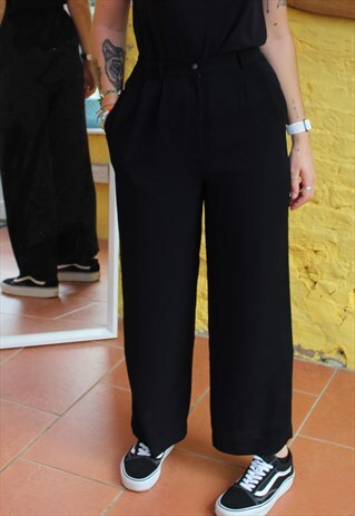 VINTAGE 90'S HIGH WAIST BOYFRIEND TROUSERS SIZE 8 10