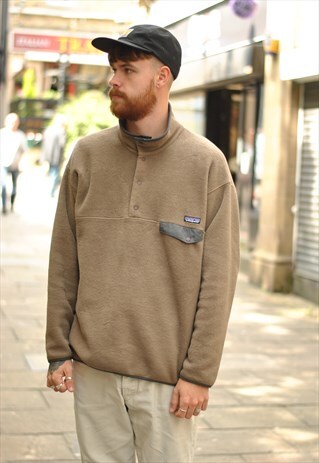 VINTAGE PATAGONIA 1/4 BUTTON FLEECE