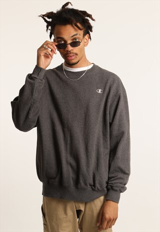 VINTAGE CHAMPION EMBROIDERED LOGO SWEATSHIRT