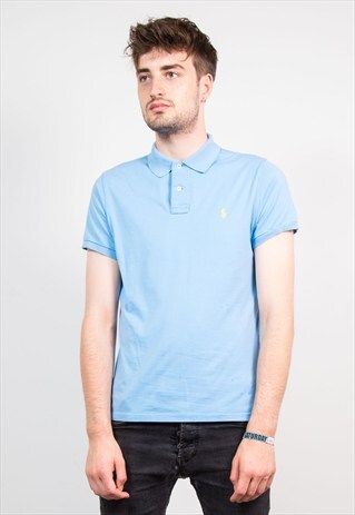 VINTAGE 90'S BLUE RALPH LAUREN POLO T-SHIRT