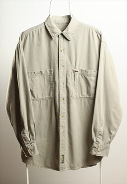 Vintage Timberland Long Sleeve Shirt Khaki