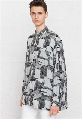 VINTAGE GREY LONG SLEEVE SHIRT