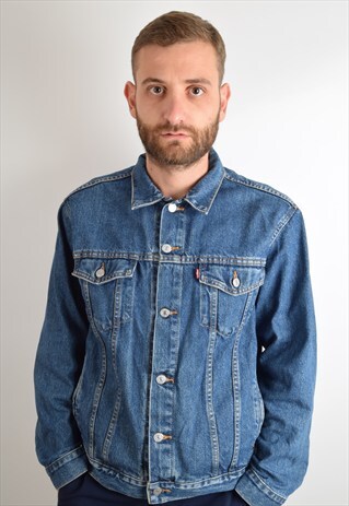 VINTAGE LEVI'S DENIM JACKET SIZE XL (1602)