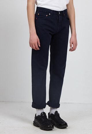 VINTAGE NAVY LEVI'S 501 FIT DENIM JEANS