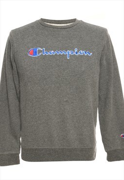Grey Champion Printed Sweatshirt - L