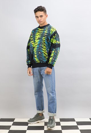 NEON CREWNECK SWEATSHIRT