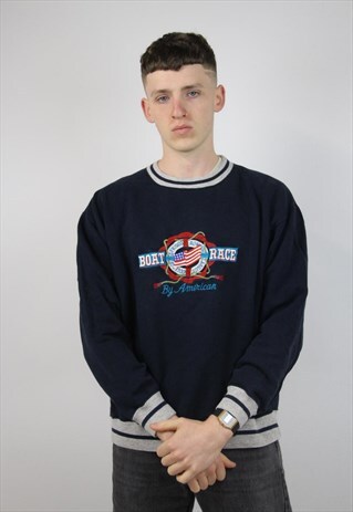 VINTAGE 90'S ROWING AMERICAN SWEATSHIRT