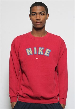 VINTAGE NIKE LOGO SWEATSHIRT RED