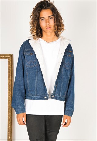 VINTAGE 80S WRANGLER WINTER SHEEPSKIN JACKET / R3200C402