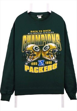 Vintage 90's Lee Sweatshirt Packers Champions Graphic Long