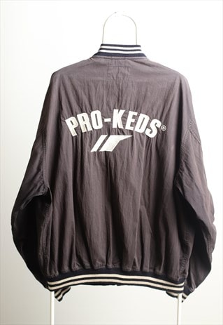 PRO-KEDS VINTAGE WINDBREAKER LOGO JACKET NAVY