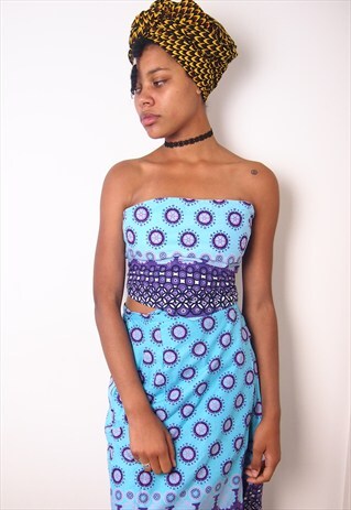 MULTI CROP TOP AND HIGH SKIRT