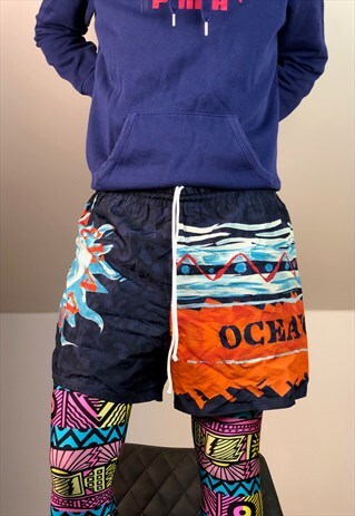 BAHAMA BAY OCEAN SURF SWIMSUIT SHORTS SPORT 90S VINTAGE
