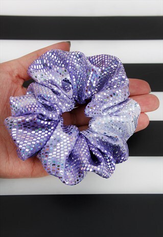 PURPLE SPARKLE SCRUNCHIE