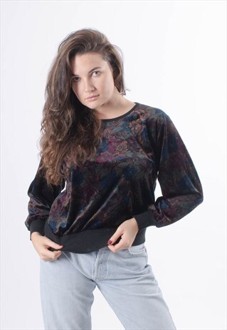 VINTAGE 80S VELVET JUMPER
