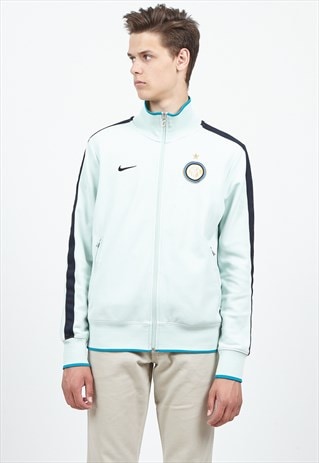 VINTAGE GREEN NIKE ZIP TRACK JACKET