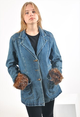 VINTAGE 90'S LINED DENIM JACKET