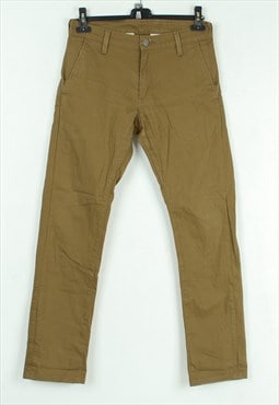 Vintage W32 L32 Straight Jeans Denim Pants Trousers Brown