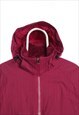 COLUMBIA 90'S WATERPROOF HOODED FLEECE LINED WINDBREAKER SMA