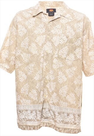 VINTAGE FOLIAGE HAWAIIAN SHIRT - L