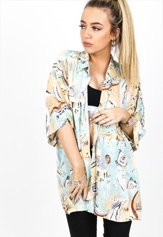 VINTAGE PATTERNED SHIRT S147