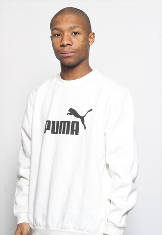 VINTAGE PUMA SWEATSHIRT WHITE