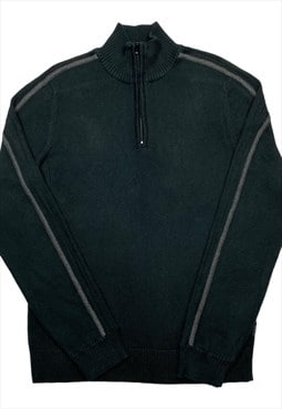 Calvin Klein Vintage Men's  Black 1/4 Zip Jumper