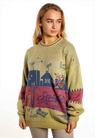 VINTAGE PATTERNED JUMPER K175