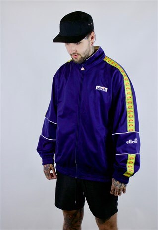 VINTAGE 80'S ELLESSE TAPED LOGO SWEATSHIRT