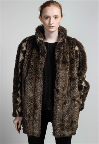 VINTAGE FAUX FUR JACKET