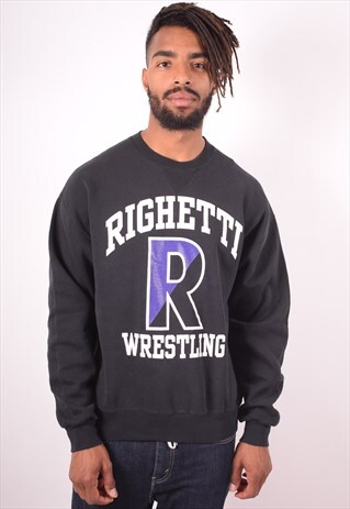 RUSSELL ATHLETIC MENS VINTAGE SWEATSHIRT JUMPER LARGE 90S