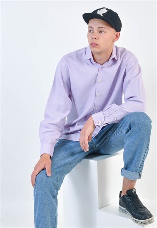 VINTAGE 90S SHIRT IN LIGHT PURPLE